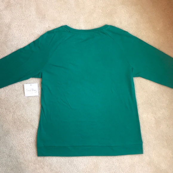 Deck the Palms Coral Bay 3/4 sleeve T-shirt, Sz PM - Picture 5 of 12